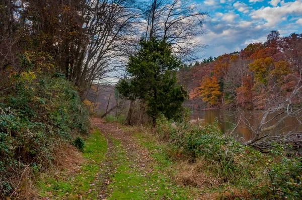 Ein Perfekter Herbstabend Lake Williams York County Pennsylvania Usa Pennsylvania — Stockfoto