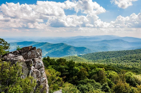Utsikten Från Toppmötet Augustieftermiddag Virginia Usa Virginia — Stockfoto