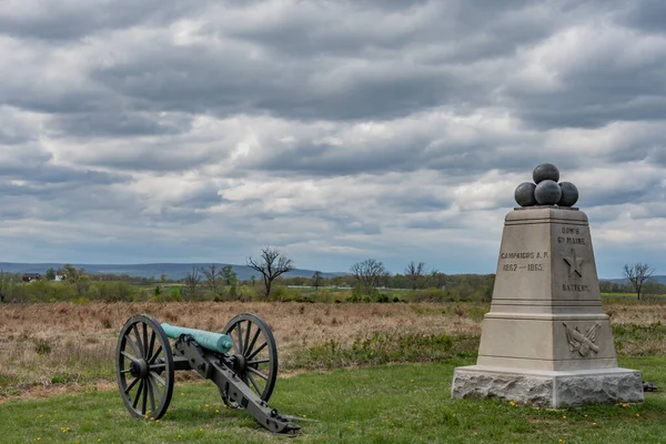 Hallowed Ground Spring Afternoon Gettysburg Pensylwania Usa Gettysburg Pensylwania — Zdjęcie stockowe