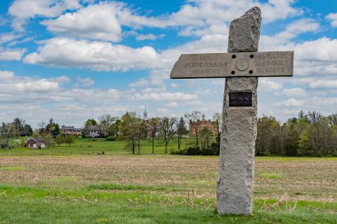 Reynolds Bulvarı boyunca bir bahar yürüyüşü, Gettysburg Pennsylvania ABD, Gettysburg, Pennsylvania