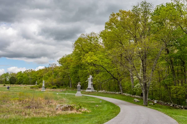 Une Promenade Printanière Dans Wheatfield Gettysburg Pennsylvanie Usa — Photo