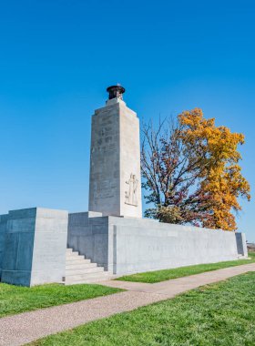 Ebedi Barış Anıtı Güzel bir Sonbahar Öğleden Sonrası, Gettysburg Pennsylvania ABD