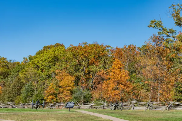 Cannons Colors Oak Hill Gettysburg Pennsylvania Usa — Stock Photo, Image