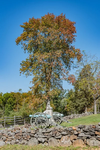 Warm Autumn Afternoon Battlefield Gettysburg Pennsylvania Usa — Stock Photo, Image