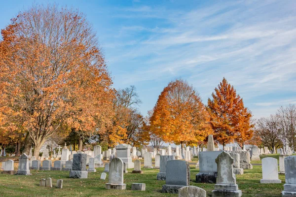 Evergreen Cemetery Dusk Gettysburg Pennsylvania Usa — Stock Photo, Image