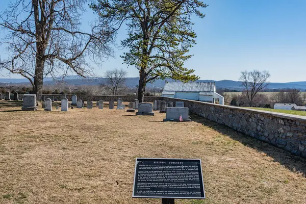 Winter Afternoon Mumma Cemetery Antietam National Battlefield Usa — Stock Photo, Image