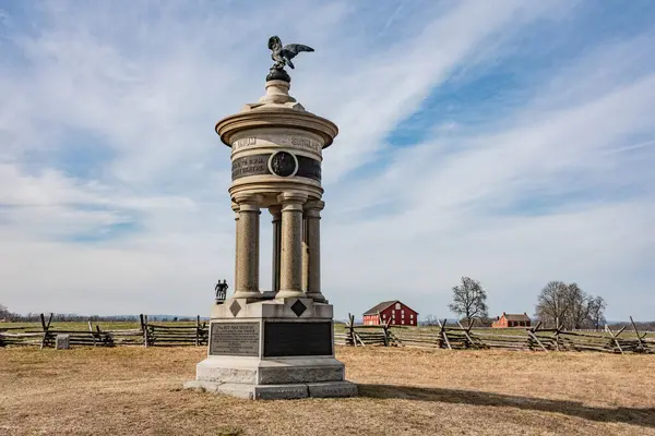 Monument 73Rd New York Infantry Gettysburg Pennsylvania Usa — Stock Photo, Image