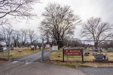 St. Ignatius Mezarlığı Bir Kış Sonrası, Centralia Pennsylvania ABD