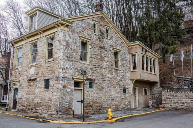 Historic Stone House, Ashland Pennsylvania USA clipart
