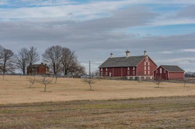 Picketts Charge 'dan Codori Barn ve Sherfy House, Gettysburg Pennsylvania ABD