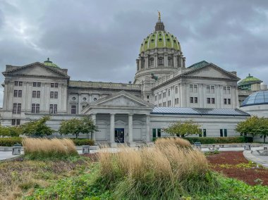 Harrisburg, Pennsylvania 'da Bulutlu Ekim Öğleden Sonra, ABD