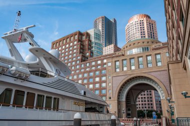 Boston Limanı, Massachusetts ABD 'de Yat Rıhtımı