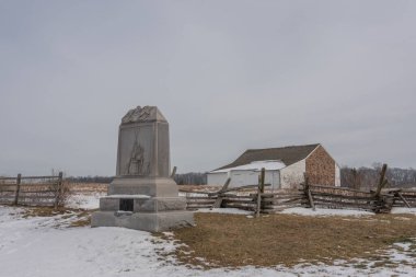 Eriyen Kar McPherson Çiftliği, Gettysburg Pennsylvania ABD