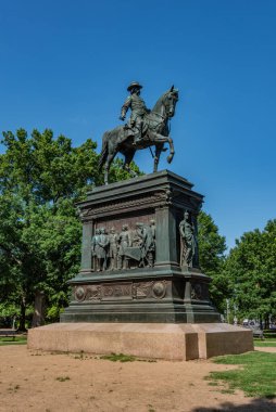 Monument to Major General John Logan, Washington DC USA clipart