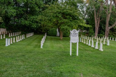 St. Marys Redemptorist Cemetery, Eastport Maryland USA clipart