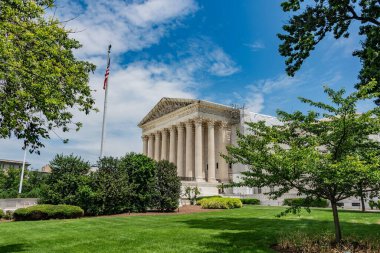 Yüksek Mahkeme Binası Yaz Öğleden Sonra, Washington DC ABD