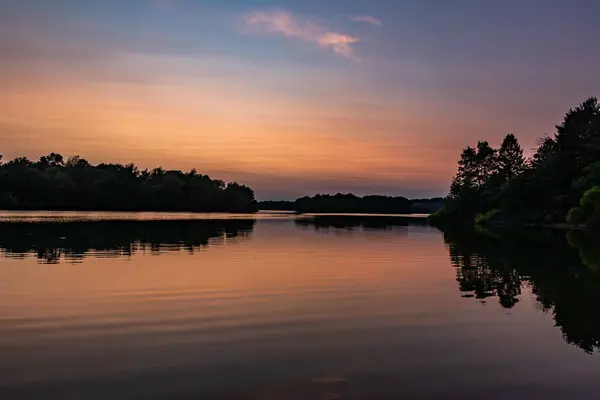 stock image A Beautiful Summer Sunset over Lake Marburg, Codorus State Park PA USA