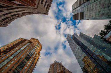 Tall Buildings on a Winter Day, Baltimore Maryland USA clipart