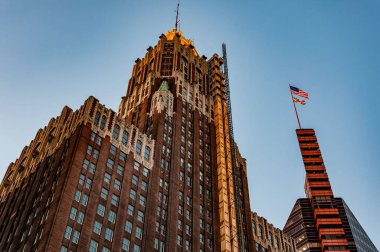 Maryland 'deki Baltimores Skyline' da Altın Saat