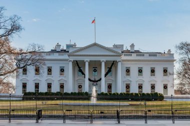 The White House Decorated for the Holidays, Washington DC clipart