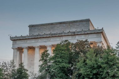 Lincoln Anıtı Soğuk Bir Kış Akşamı, Washington DC