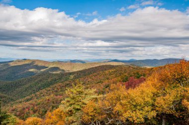 Virginia 'nın Appalachian Dağlarında Güzel bir Ekim Günü