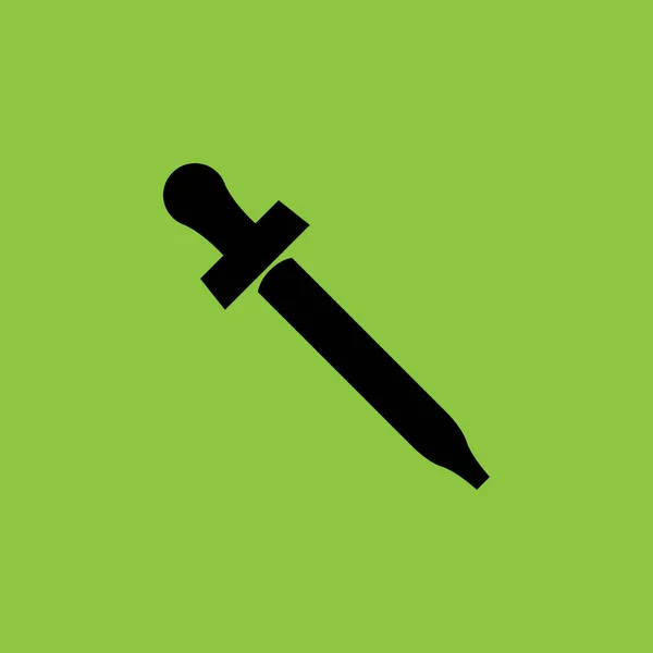 Dropper Icon Isolated on Orange Background.