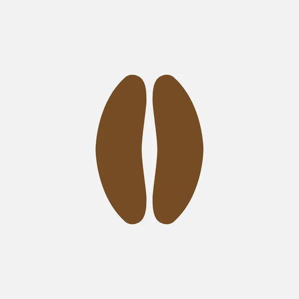 Coffee Bean Icon. Cafe Concept, Cartoon of Sickle Vector Icon for Web Design Isolated on White Background - Vector. Vector illustration