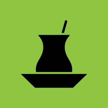 Turkish Tea icon isolated. Cafe Concept. - Vector 