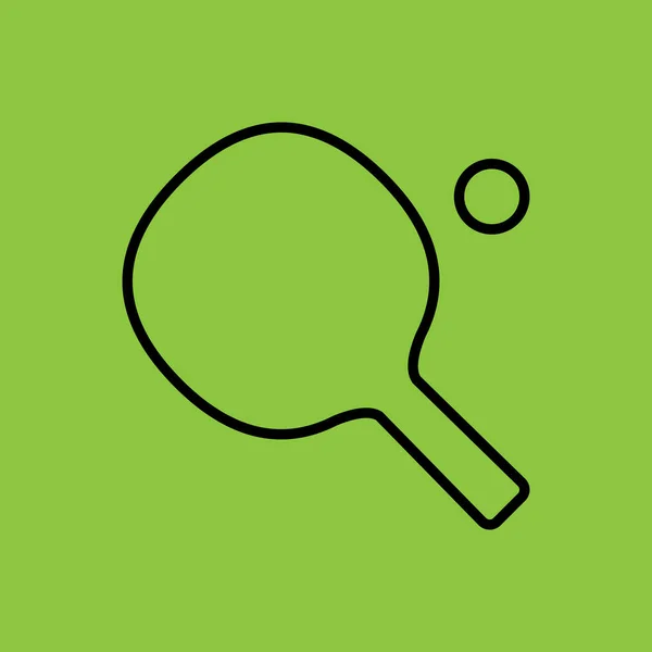 Masa Tenisi Simgesi. Spor Konsepti. - Vektör