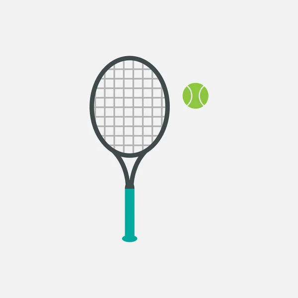 Tennis Ikone Sport Concept Cartoon Von Sichel Vector Icon Web — Stockvektor
