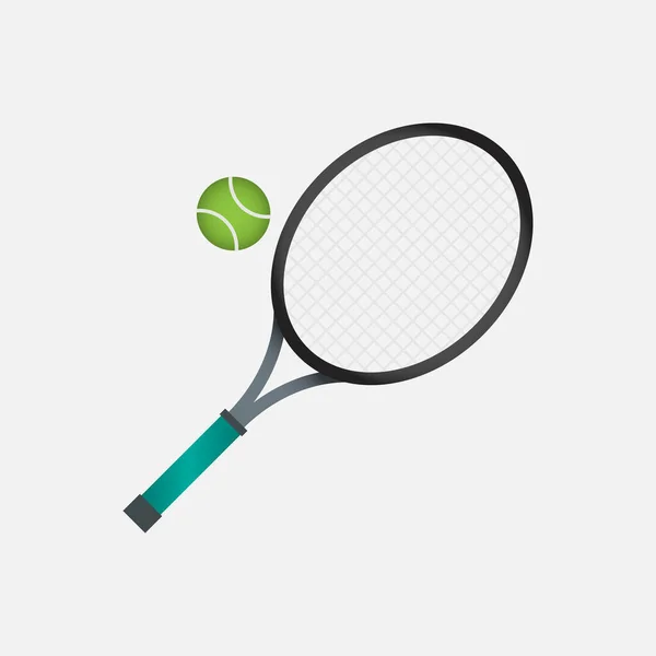 Icône Tennis Sport Concept Cartoon Sickle Vector Icône Pour Conception — Image vectorielle