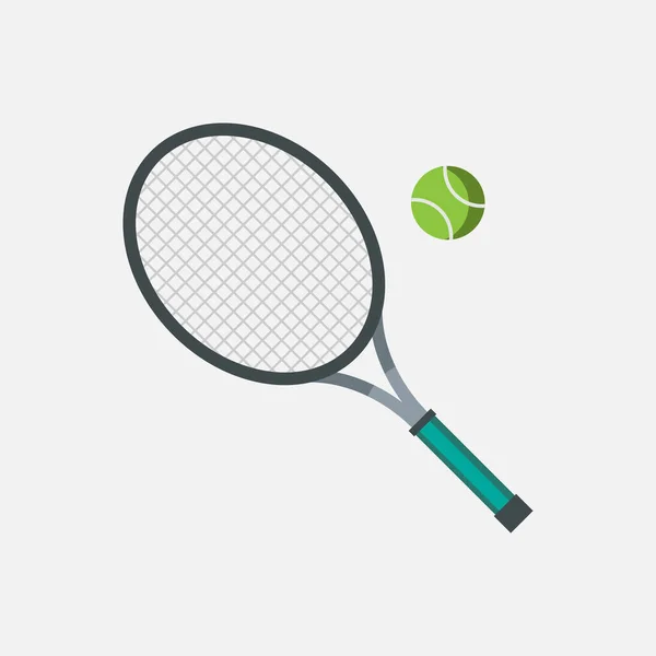 Tennis Ikone Sport Concept Cartoon Von Sichel Vector Icon Web — Stockvektor