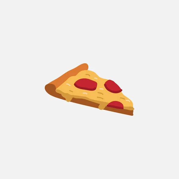 Moderne Pizza Ikone Hand Gezeichnet Pizza Stock Vector — Stockvektor