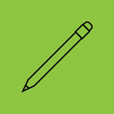 Pencil Icon isolated. Office Concept. - Vector 