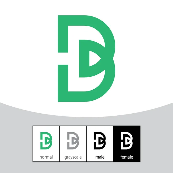 B Letter Modern Business Logo. - Vector