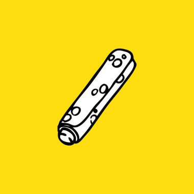 Kebap Simgesi, Detaylı çizim, Fast Food Concept, Sketch and Vintage tarzı. - Vektör. Vektör illüstrasyonu