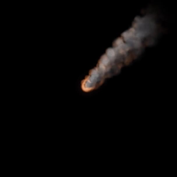 Meteoro Voador Objecto Cósmico Espaço Imagens Alta Qualidade 360Vr — Vídeo de Stock