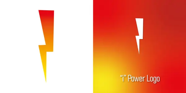 Enerji Yıldırımı logosu. Vektör illüstrasyonu