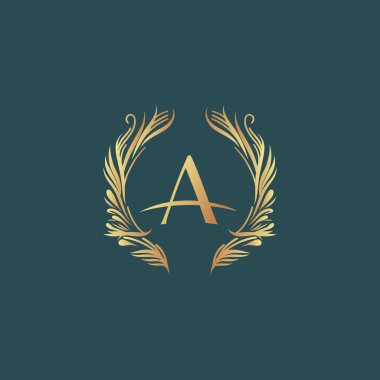 Luxury logo template, luxury products labels design set with royal brand symbols flat isolated vector illustration, logo ornamental elegant.