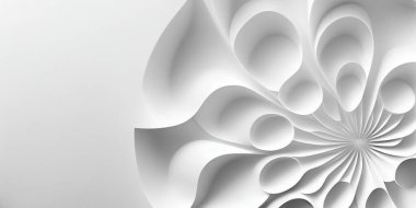 Abstract 3D White Background. Stunning 3D White Abstract Background. Elegant 3D White Abstract Design.