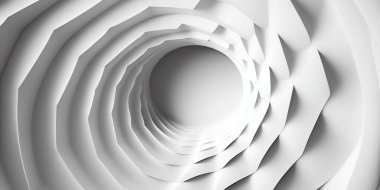 Abstract 3D White Background. Stunning 3D White Abstract Background. Elegant 3D White Abstract Design.