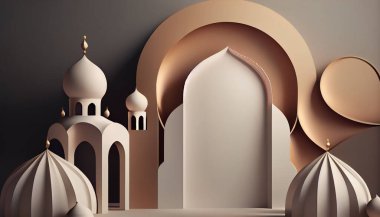 Renkli geometrik şekillere sahip soyut arkaplan