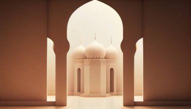 3D Eid Mubarak Design. Banner for islamic banner festivity like eid al adha, fitr, ramadhan, etc. Theme for ramadan or islamic festivity.