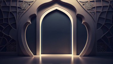 3D Eid Mubarak Design. Banner for islamic banner festivity like eid al adha, fitr, ramadhan, etc. Theme for ramadan or islamic festivity.