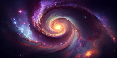 Evren yıldızlarla ve galaksilerle dolu. Bu görüntünün elementleri Nasa tarafından desteklenmektedir.