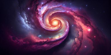 Derin uzay bulunan sarmal gökada. Nasa tarafından döşenmiş bu görüntü unsurları.