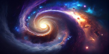 Derin uzay yıldızı, evren, toz, yıldızlar ve gaz nebulası. Bu görüntünün unsurları Nasa tarafından desteklenmektedir