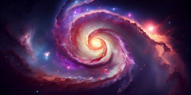 Derin uzay. Bilim kurgu duvar kağıdı. Bu görüntünün unsurları Nasa tarafından desteklenmektedir