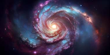 Derin uzay. Bilim kurgu duvar kağıdı. Bu görüntünün unsurları Nasa tarafından desteklenmektedir